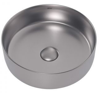 Раковина ABBER Bequem AC2108MS 36см серебро матовое